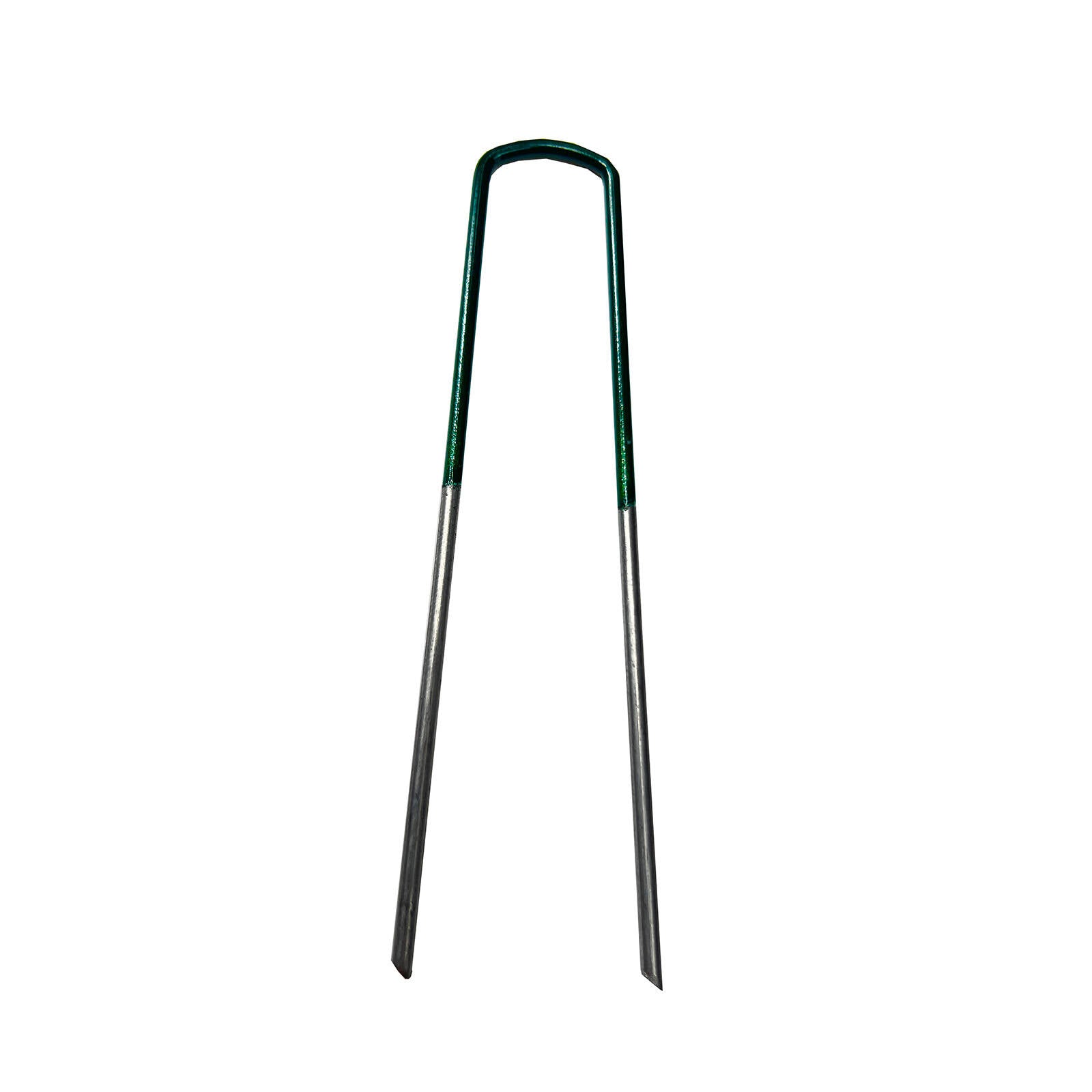 Jack 150mm Galvanised Steel Green Synthetic Turf Pegs - 20 Pack