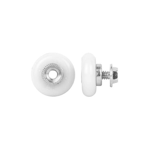 Rolltrak 19mm Acetal Radial Roller with Threaded Stud, Security Screen Door, White
