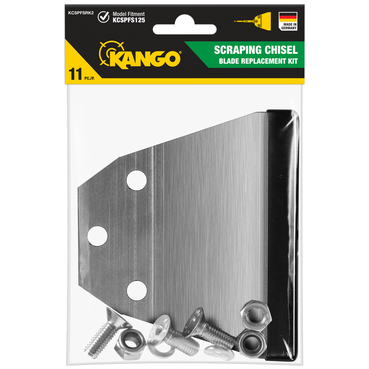 Kango 125mm x 125mm SDS Plus Floor Scraping Chisel Repair Kit - Durable Alloy - Efficient Scraping - SuperSaverAU - view 1