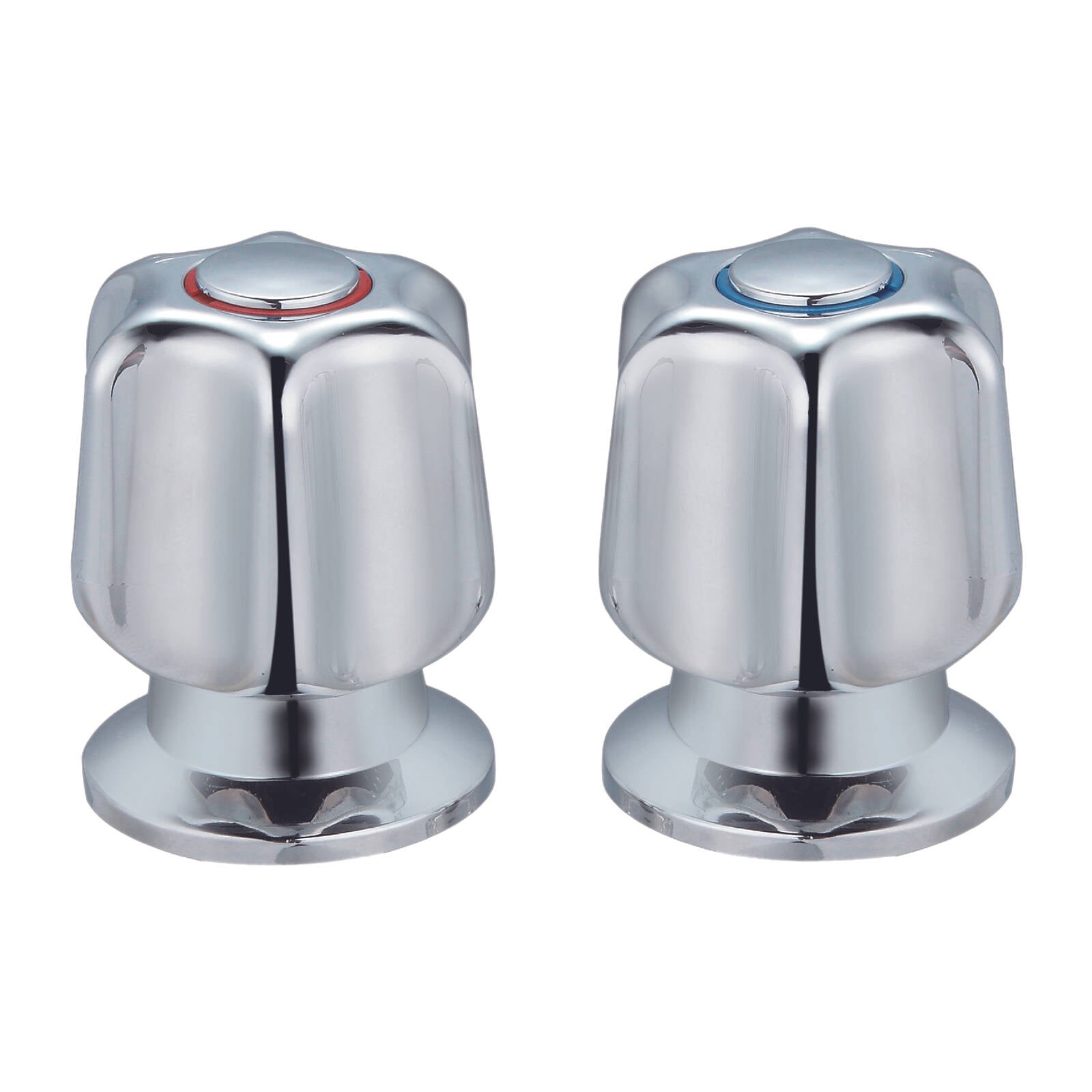 Shaw & Mason Chrome Star Style Basin Top Assembly - ABS Plastic, Pair