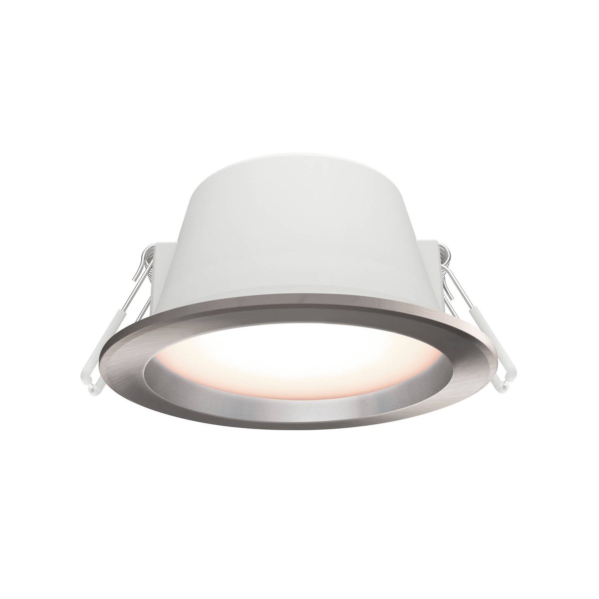 HPM Alina LED 7W 770lm Tri-Colour Recessed Downlight 90mm Brushed Chrome