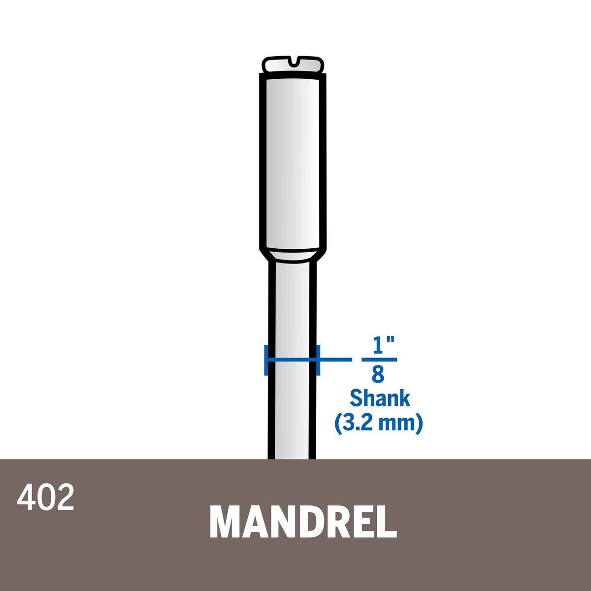 Dremel 402 Mandrel - Rotary Tool Accessory - 1/8 Inch Shank - Easy Accessory Changes - SuperSaverAU - view 3