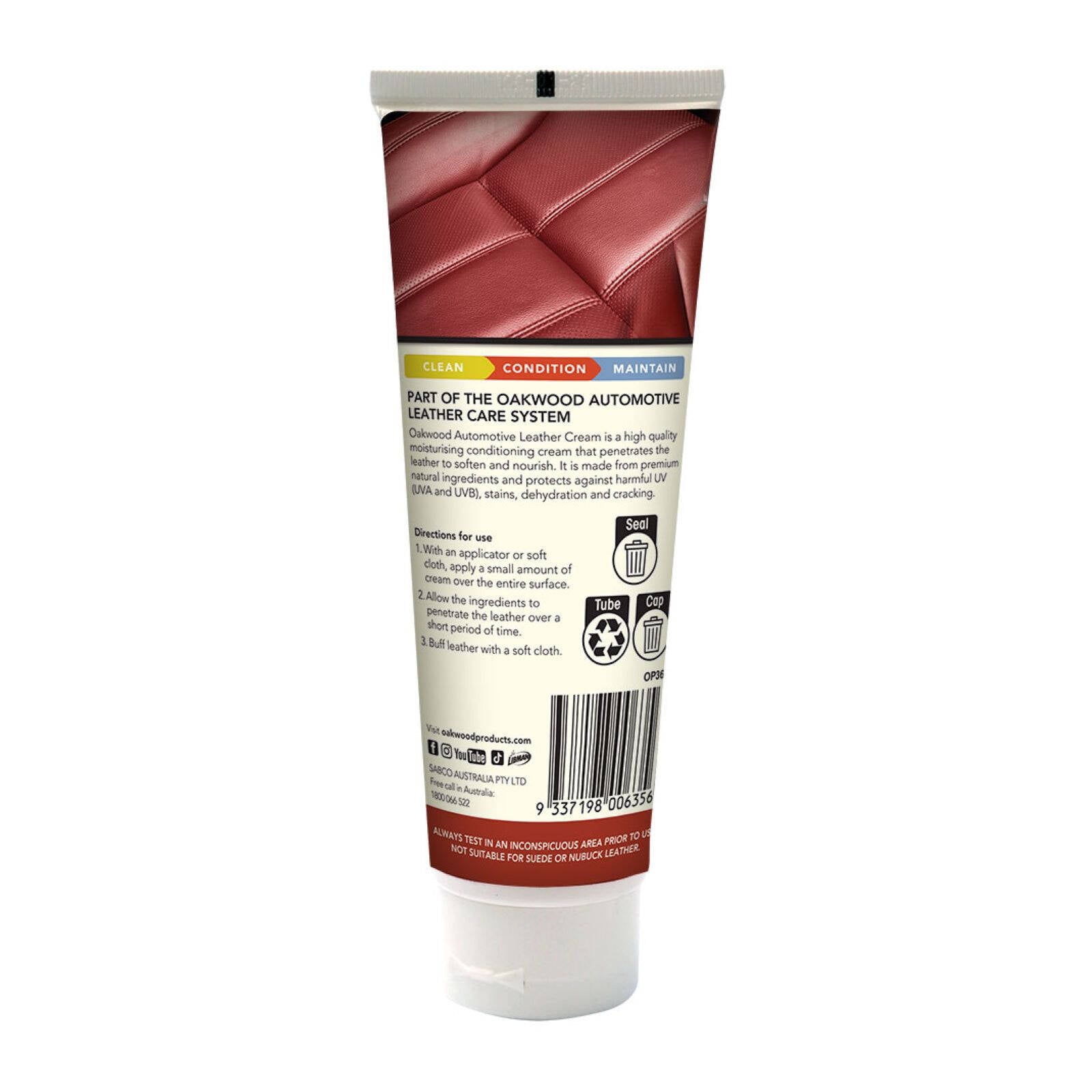 Oakwood 100g Natural Automotive Leather Cream