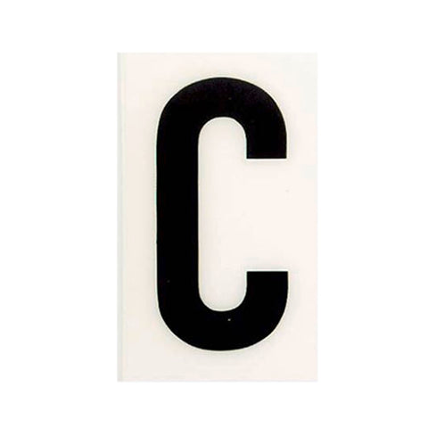 Sandleford 60mm White Self Adhesive House Letter C, Gloss Weather Resistant Polycarbonate