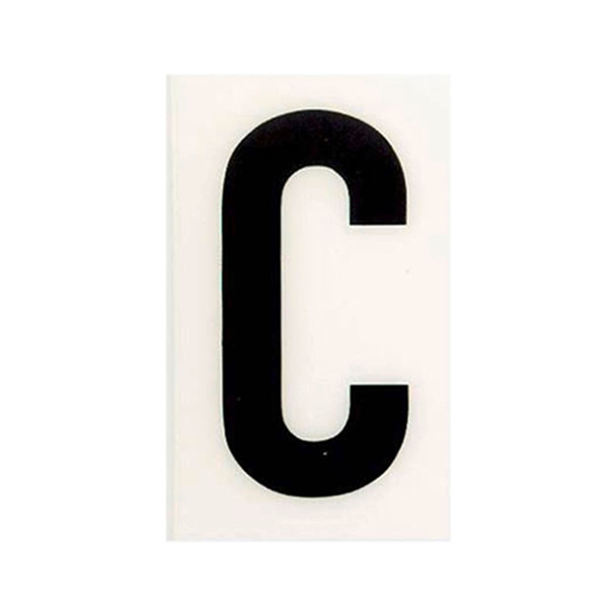 Sandleford 60mm White Self Adhesive House Letter C, Gloss Weather Resistant Polycarbonate