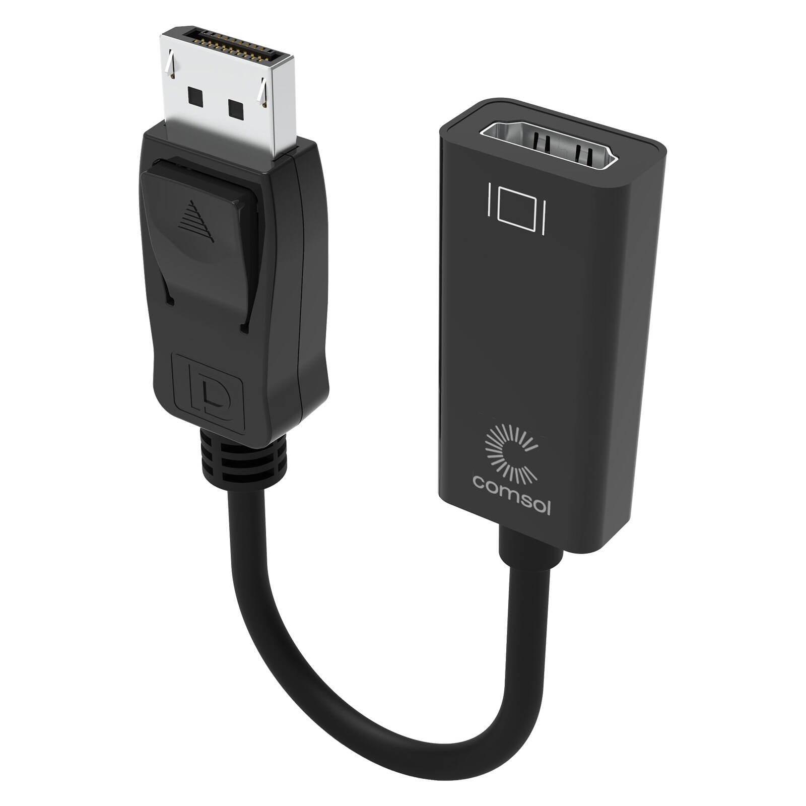 Comsol 20cm DisplayPort Male to HDMI Female Adapter 4K2K DPHD4K