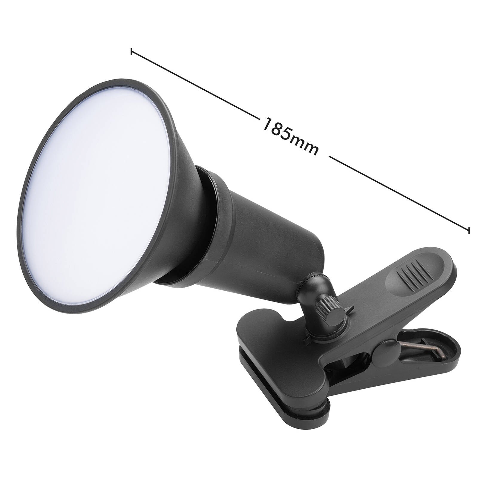 Arlec 15W DIY Portable LED Floodlight with Clamp 1600lm Black/Grey FL225