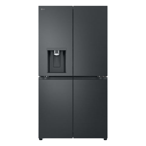 LG 638L Door-in-Door French Door Fridge - Matte Black, Craft Ice Maker, Wi-Fi - GF-D700MBLC