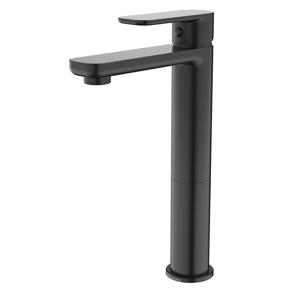 Caroma Luna Satin Black Tower Basin Mixer WELS 6 Star 6L/min Brass