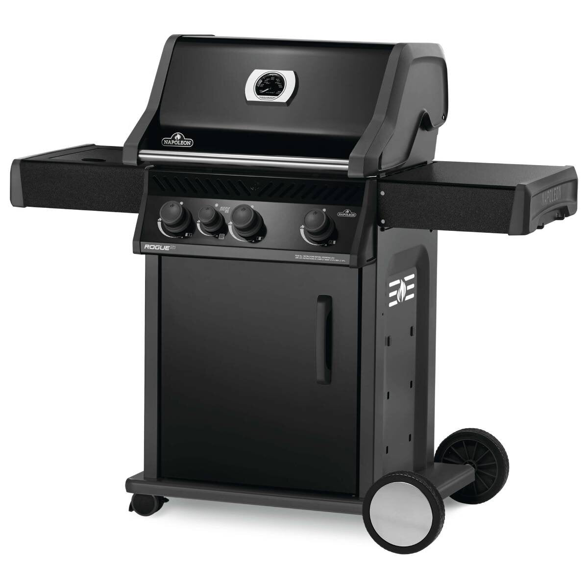 Napoleon Rogue XT 425 LPG 3 Burner BBQ - Black - Infrared Side Burner - RXT425SIBPK-1-AU