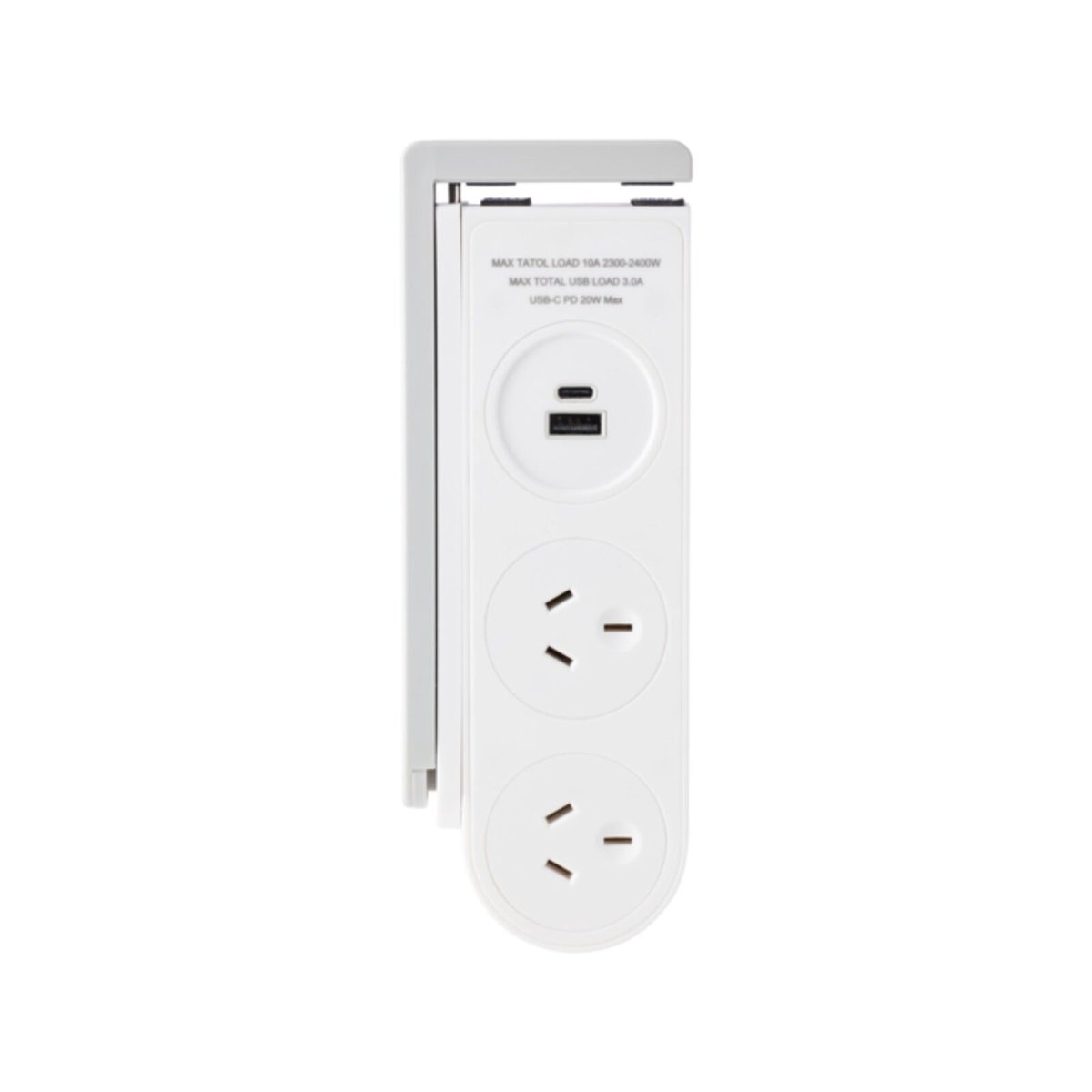 Jackson Rapid Charge USB-C Desk Clamp Powerboard - 2 Outlets - 1.5m Lead - Adjustable Clamp - SuperSaverAU - view 3