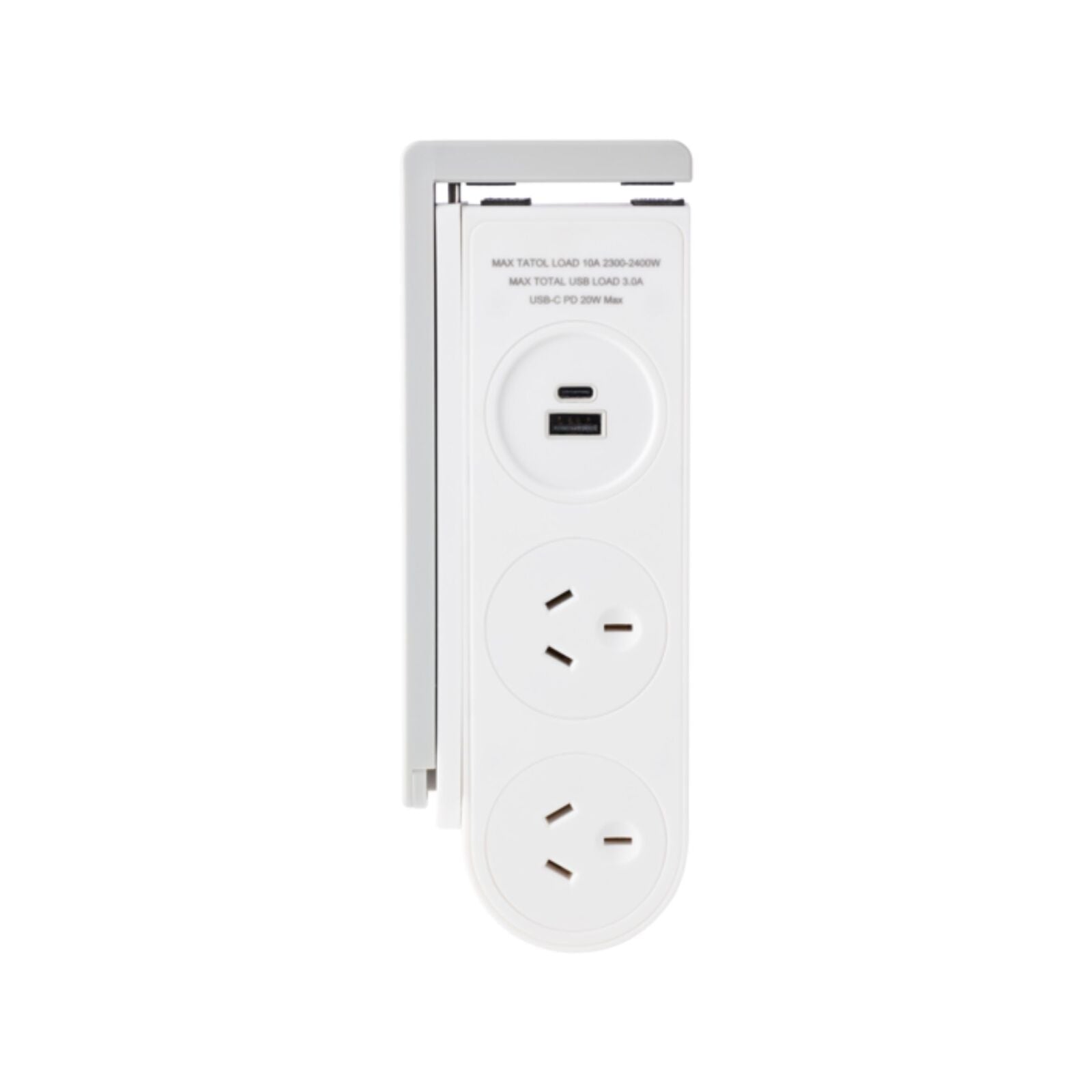 Jackson Rapid Charge USB-C Desk Clamp Powerboard, 2 Outlets, 1.5m Lead PT20SWC