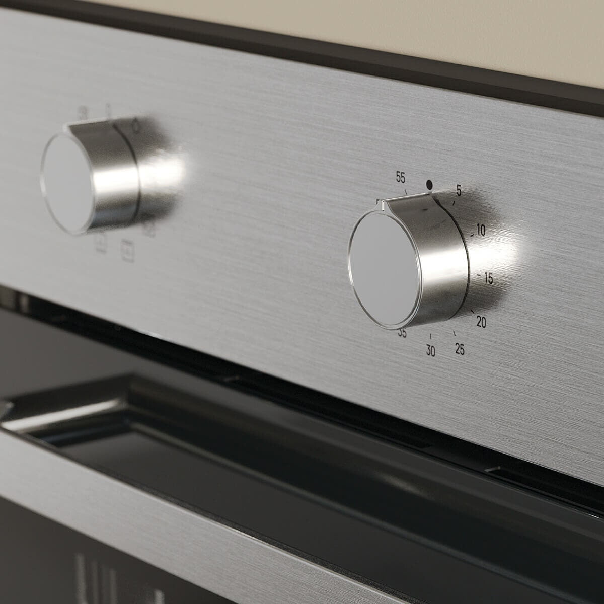 Haier 60cm Series 300 Electric Oven - 70L, 10A Plug-In, Stainless Steel Finish, Double Glazed - HWO60S7MX5