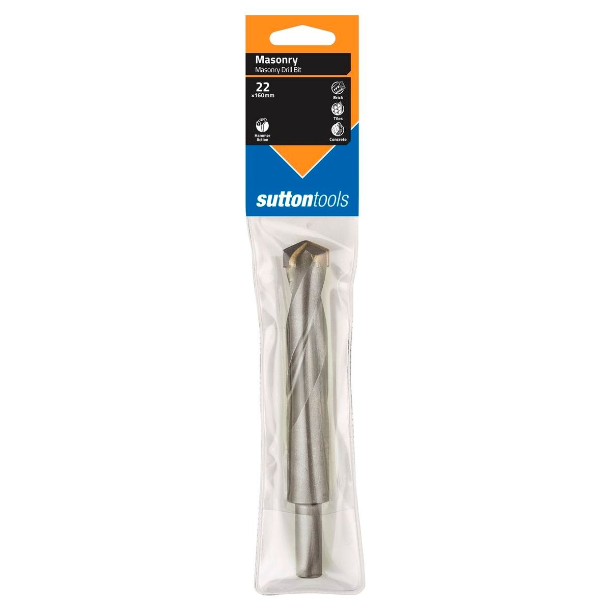Sutton Tools 22 x 160mm SB TCT Masonry Drill Bit