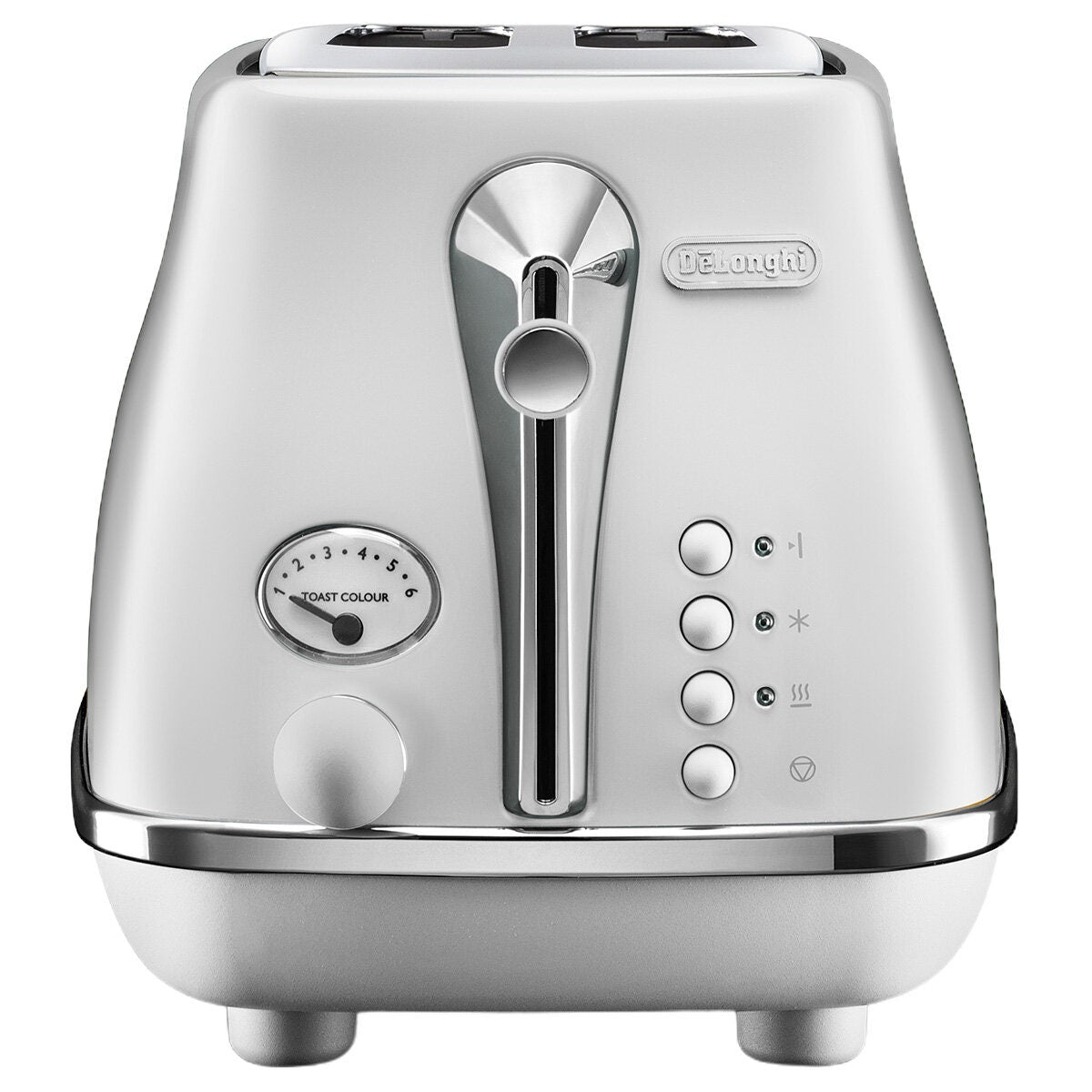 DeLonghi Icona Capitals 2 Slice Toaster - Sydney White, Electronic Browning Control - CTOC2003IW