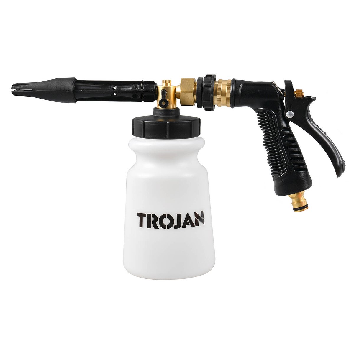 Trojan 3-in-1 Foam Cannon - Garden Hose Car Wash Foam Gun with Brass Fittings