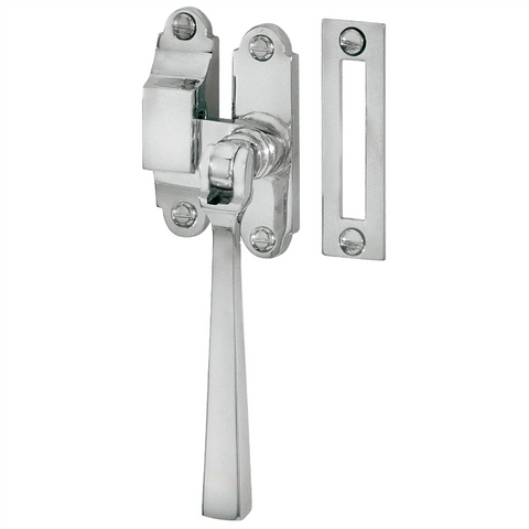 Delf Architectural 40 x 100mm Satin Chrome Square Casement Fastener - Solid Brass