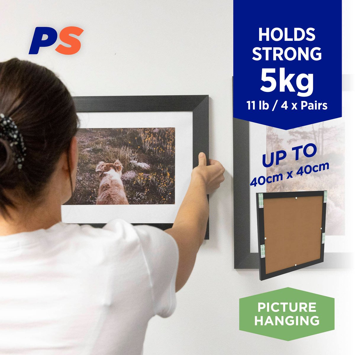 Permastik Large Picture Strips 30 Pairs - Self-Adhesive - Easy Hang - SuperSaverAU - view 2