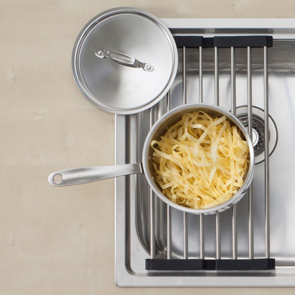 Oliveri Foldamate sink accessory - Stainless Steel, dishwasher safe parts, fits many sinks - ACP105