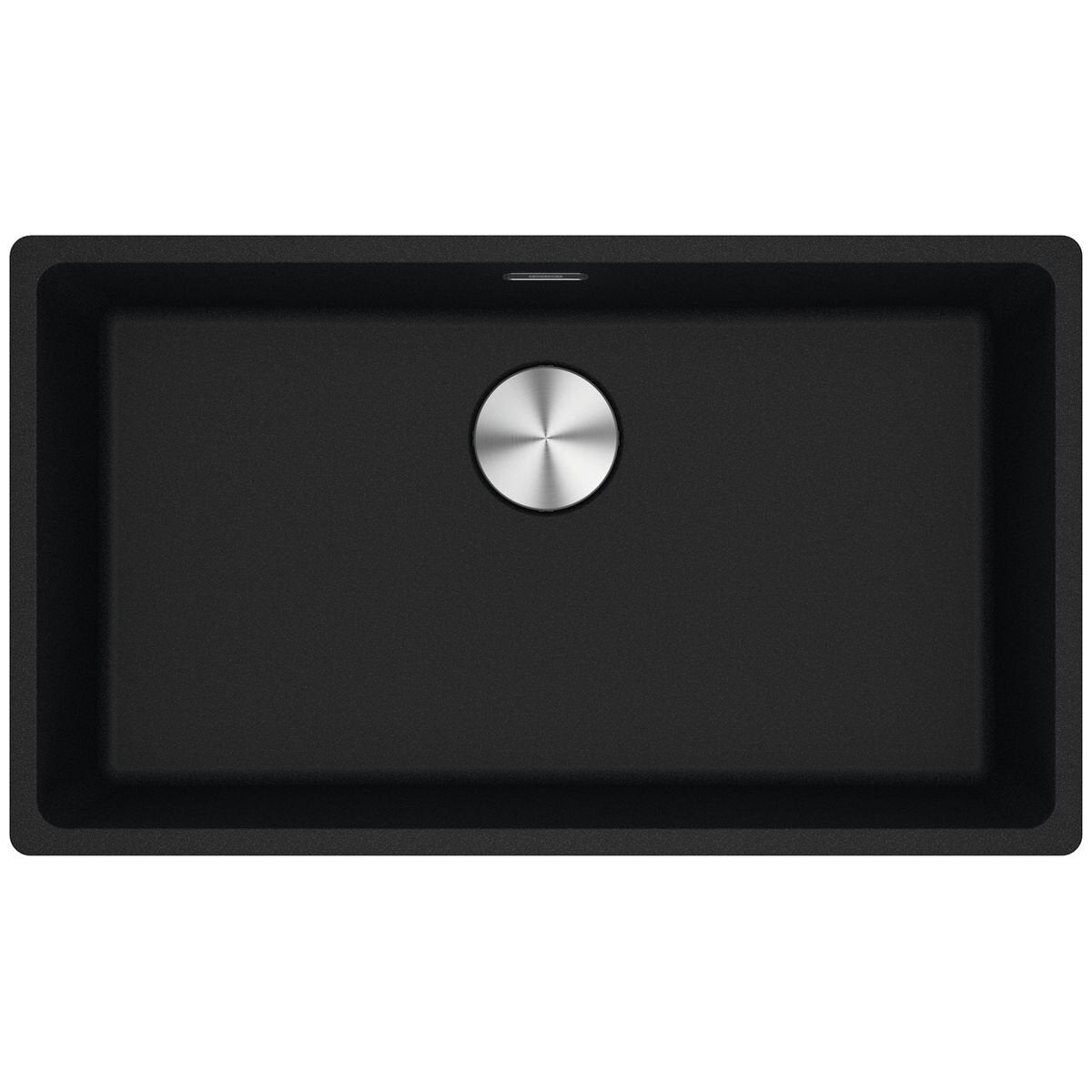 Franke 753mm Wide Single Bowl Undermount Sink - Onyx Granite - Hidden Overflow - MRG110-72ON-B