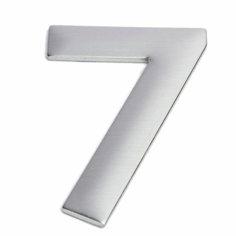 Sandleford 75mm Suburban Stainless Steel House Number 7 Self Adhesive