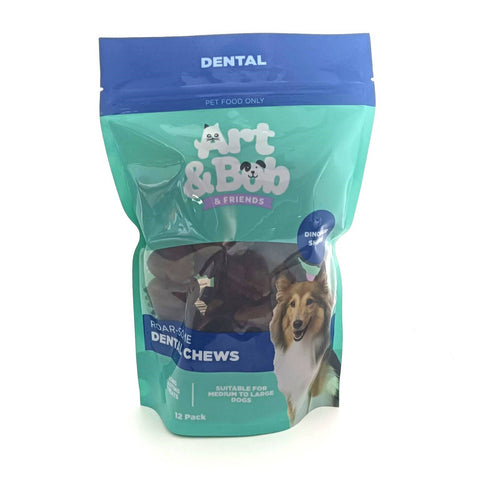 Art & Bob Dental Chews for Medium to Large Dogs - 12 Pack