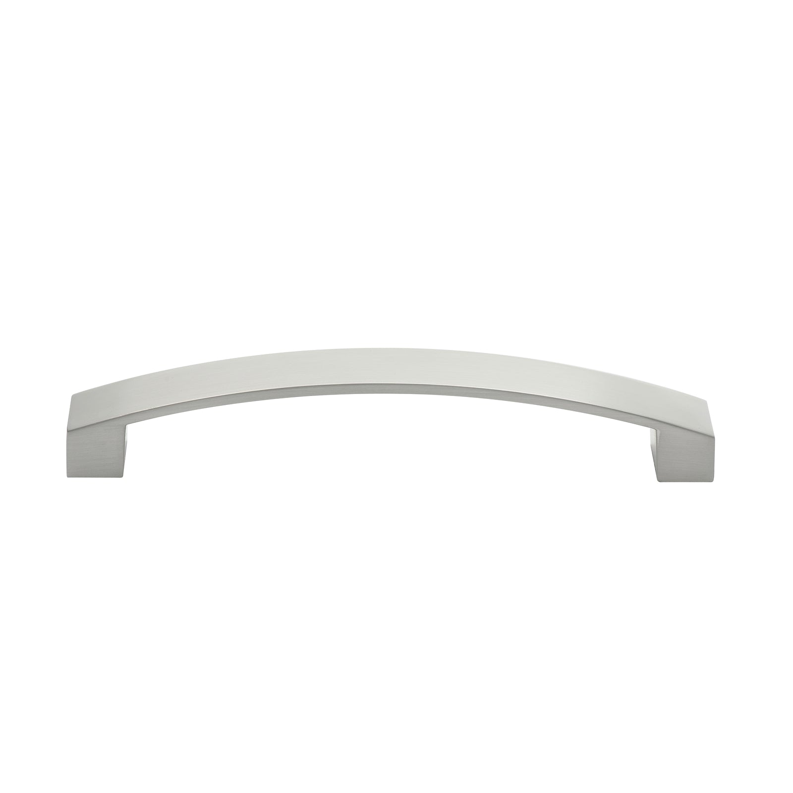 Prestige 128mm Brushed Nickel Flat Bow Handle - Zinc Alloy, Cabinet & Drawer