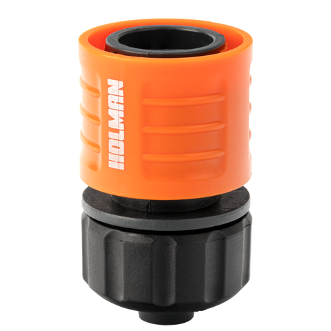 Holman 12mm Grip n Lock Hose Connector - Snap-On Plastic, Outdoor