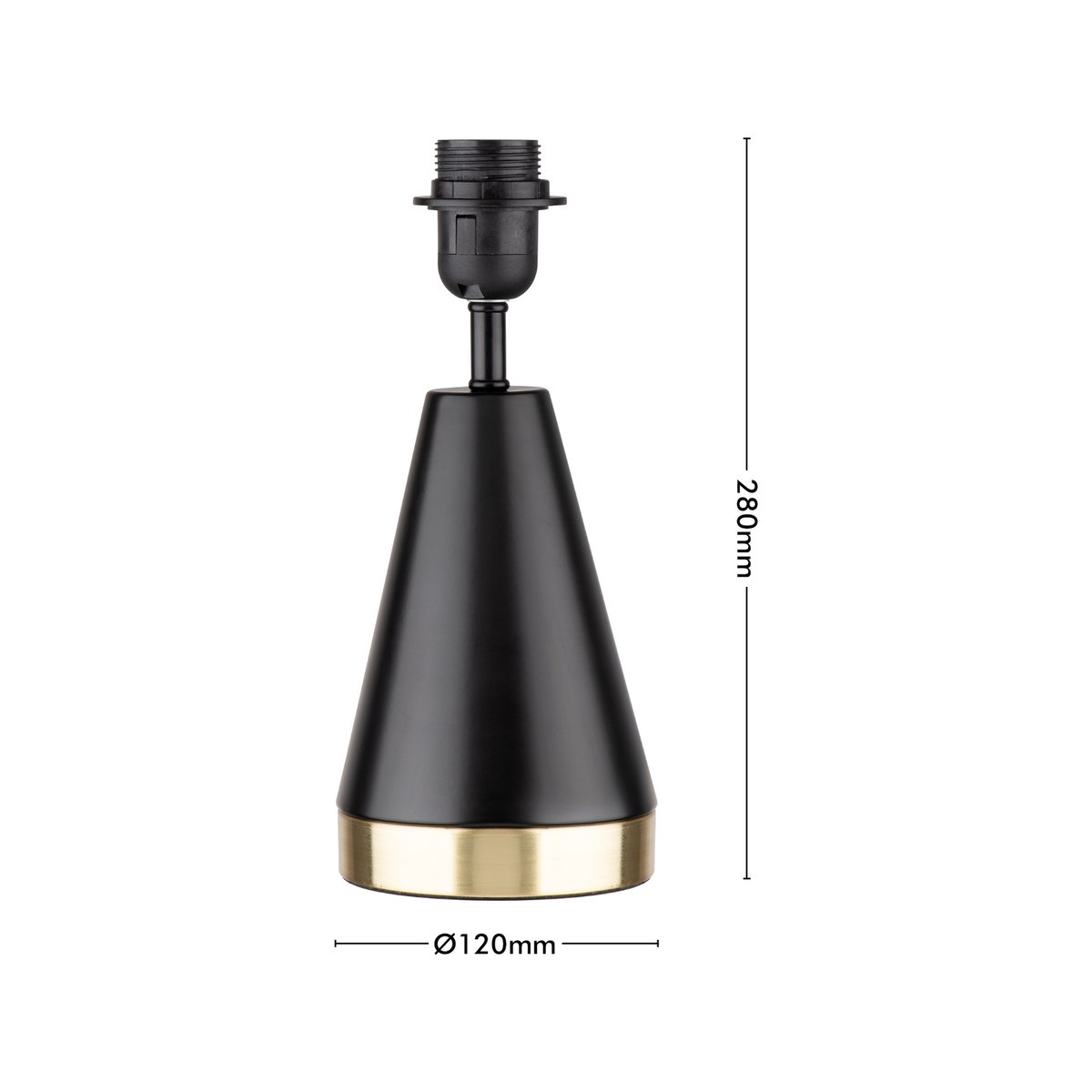 Verve Design Jessica Mix And Match Lamp Base E27 Metal AM27BK