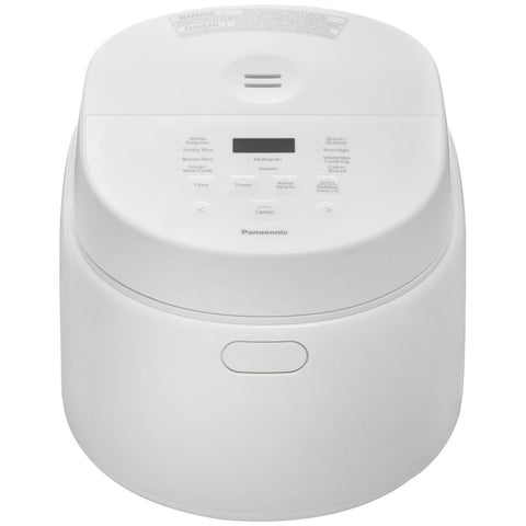 Panasonic Premium 10-cup rice cooker - 10 auto menus, Binchotan charcoal-coated pot, white - SR-DL184WST