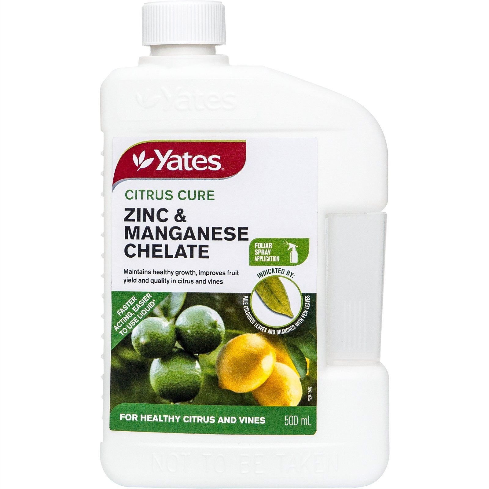 Yates Citrus Cure Zinc & Manganese Chelate 500ml Liquid - Water Soluble for Citrus & Stone Fruit