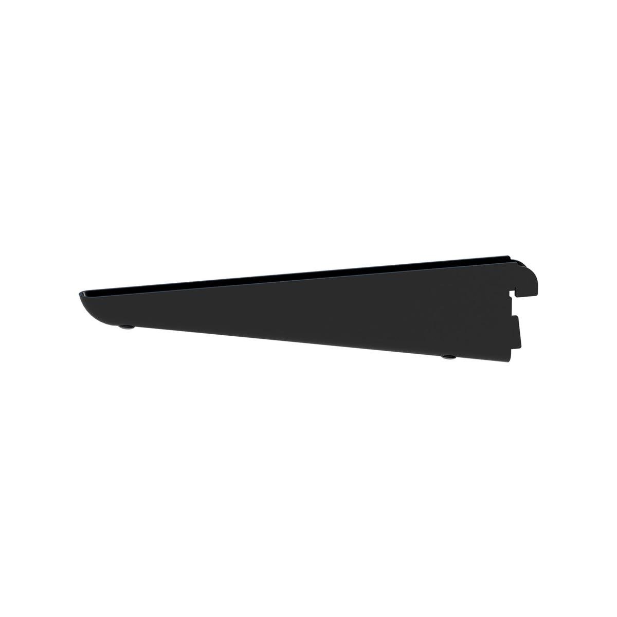 Flexi Storage Home Solutions 220mm Black Double Slot Bracket Steel 40kg