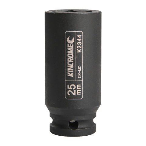 Kincrome 25mm 1/2" Drive Chrome Molybdenum Deep Impact Socket Black