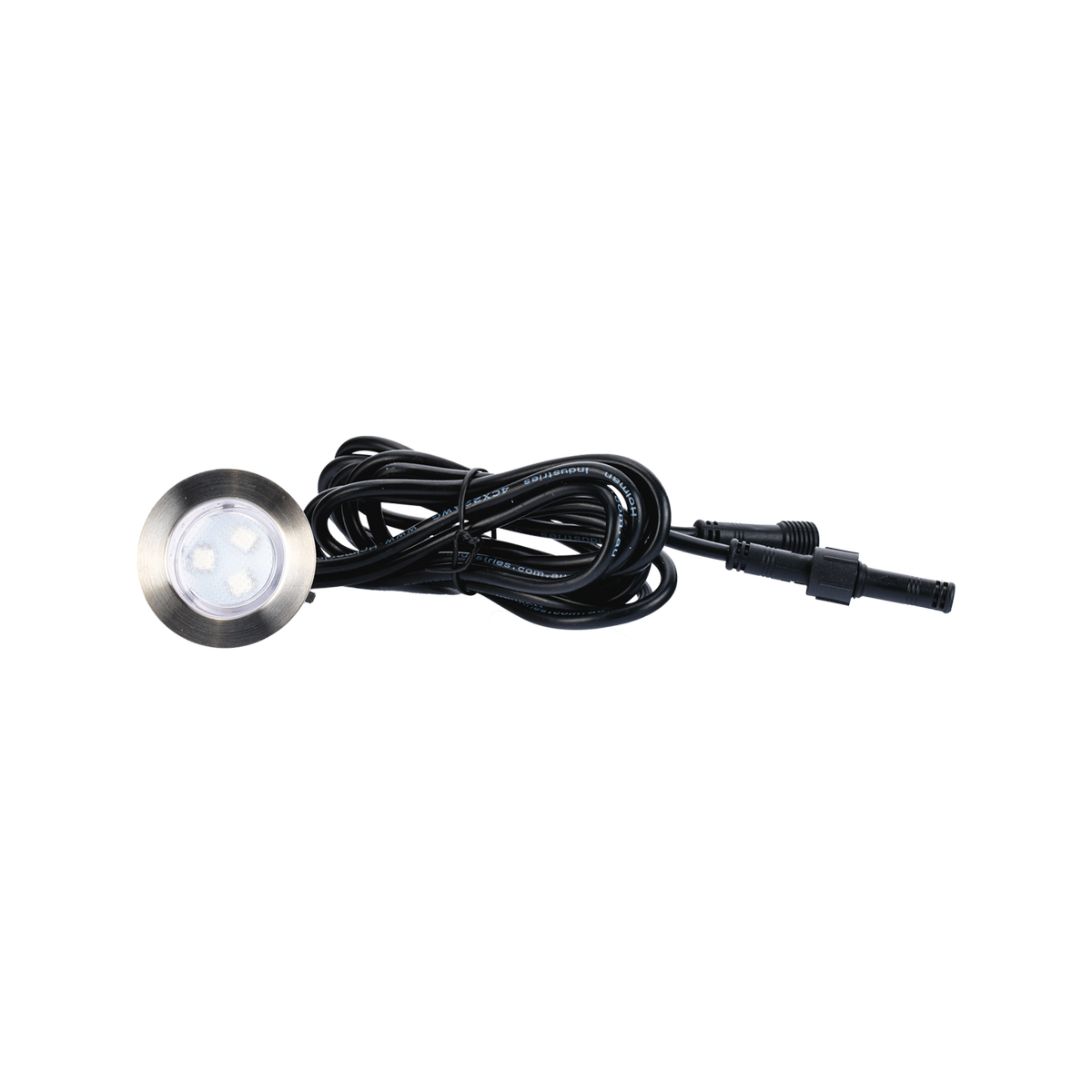 Holman 45mm RGB LED Deck Light with End Cap, 0.5W 12V, Waterproof Outdoor DLRGB45
