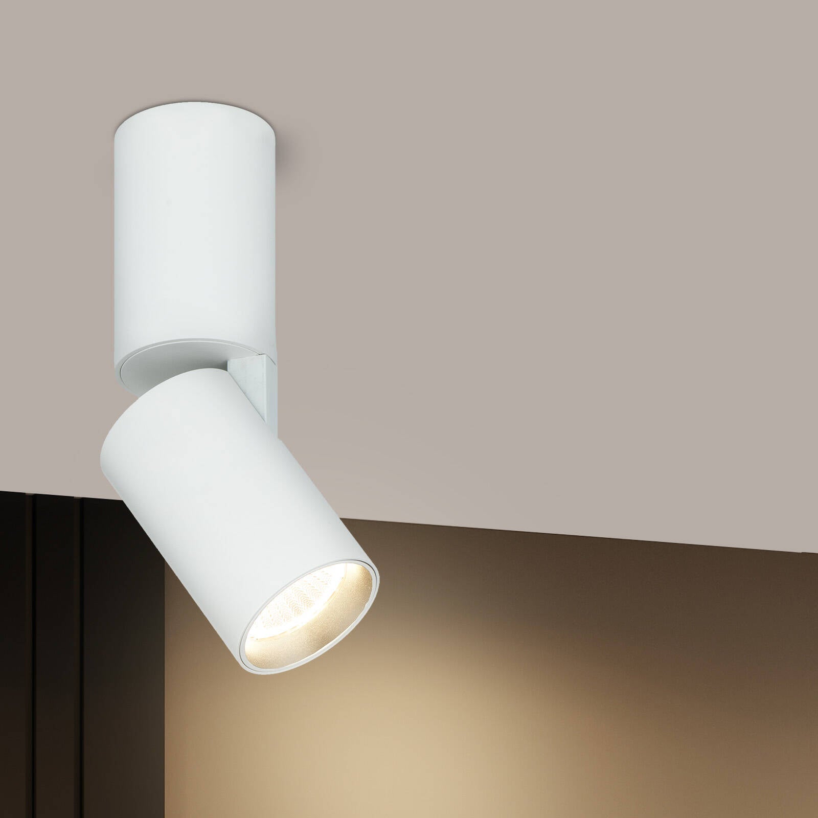 Verve Design Phoebe 15W Adjustable LED Spotlight - White, Hardwired Indoor (SL8298WH)