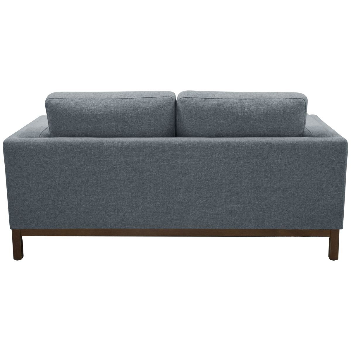 Ostro Furniture Freya 2 seater sofa - light grey textured fabric with rubberwood legs - 26001000
