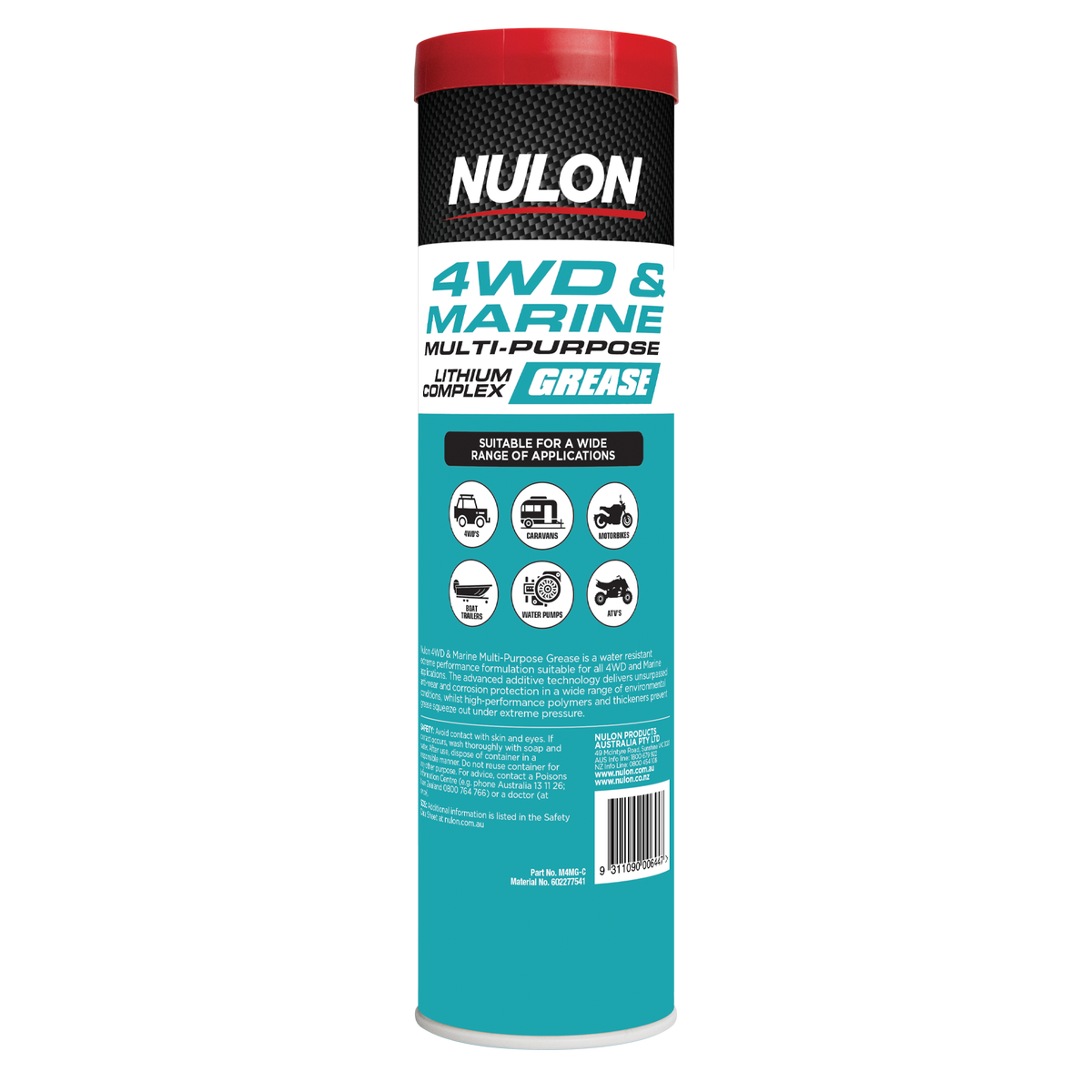 Nulon 4WD and Marine Multi-Purpose Grease 450gm Lithium Complex