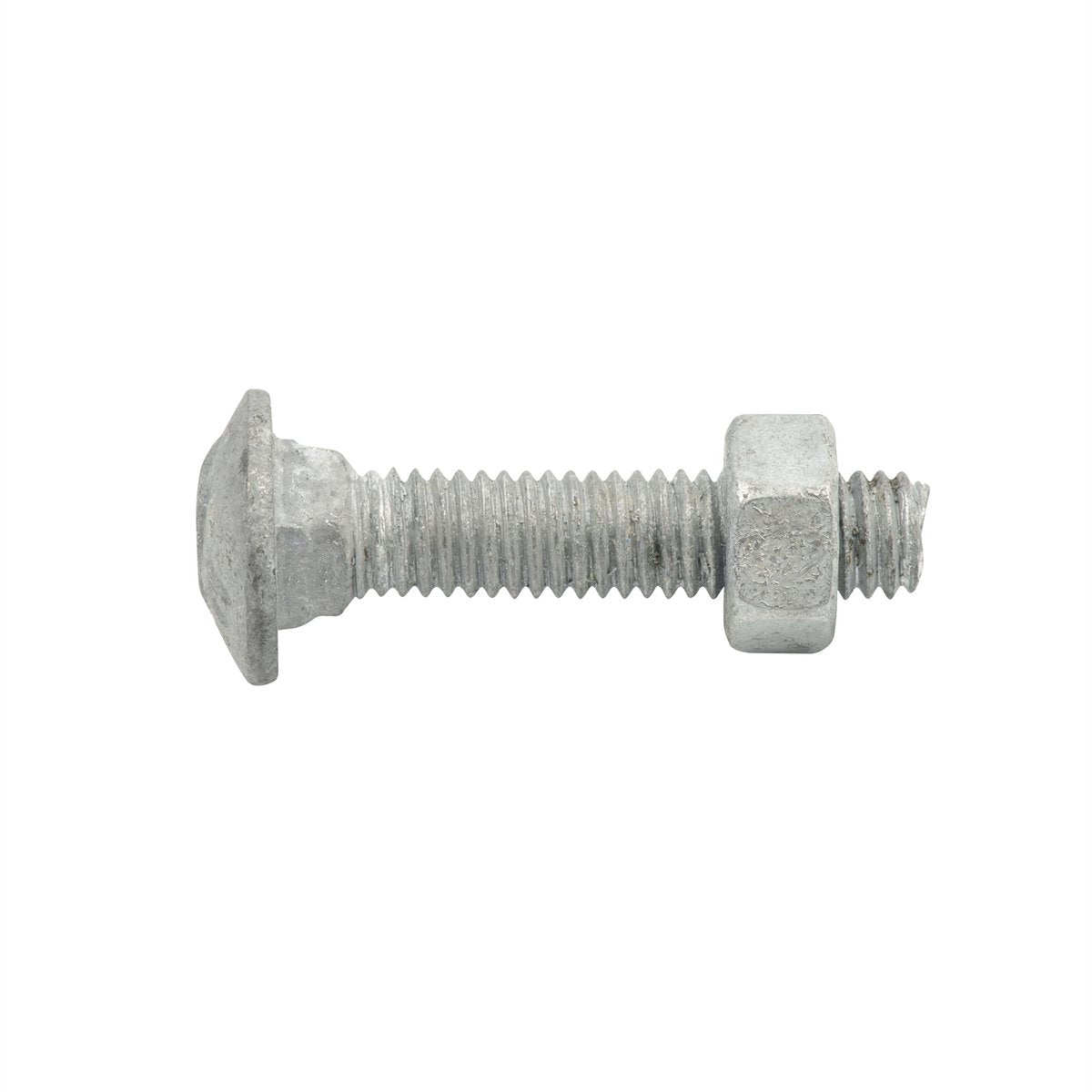 ZENITH M6 x 30mm Hot Dip Galvanised Cup Head Bolts & Nuts - 25 Pack, 4.6 Grade Steel