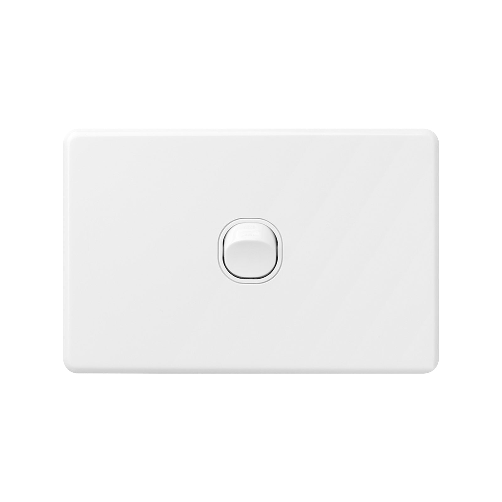 DETA X6 Single Switch 1 Gang White Polycarbonate 10A 240V