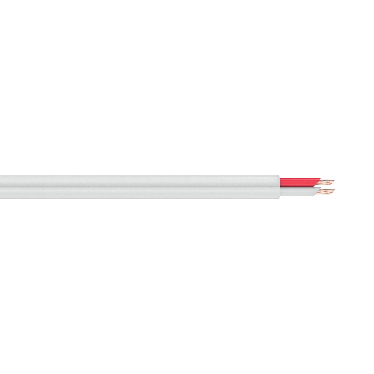 DETA 5m 1mm2 2-Core TPS Cable White 682010-5