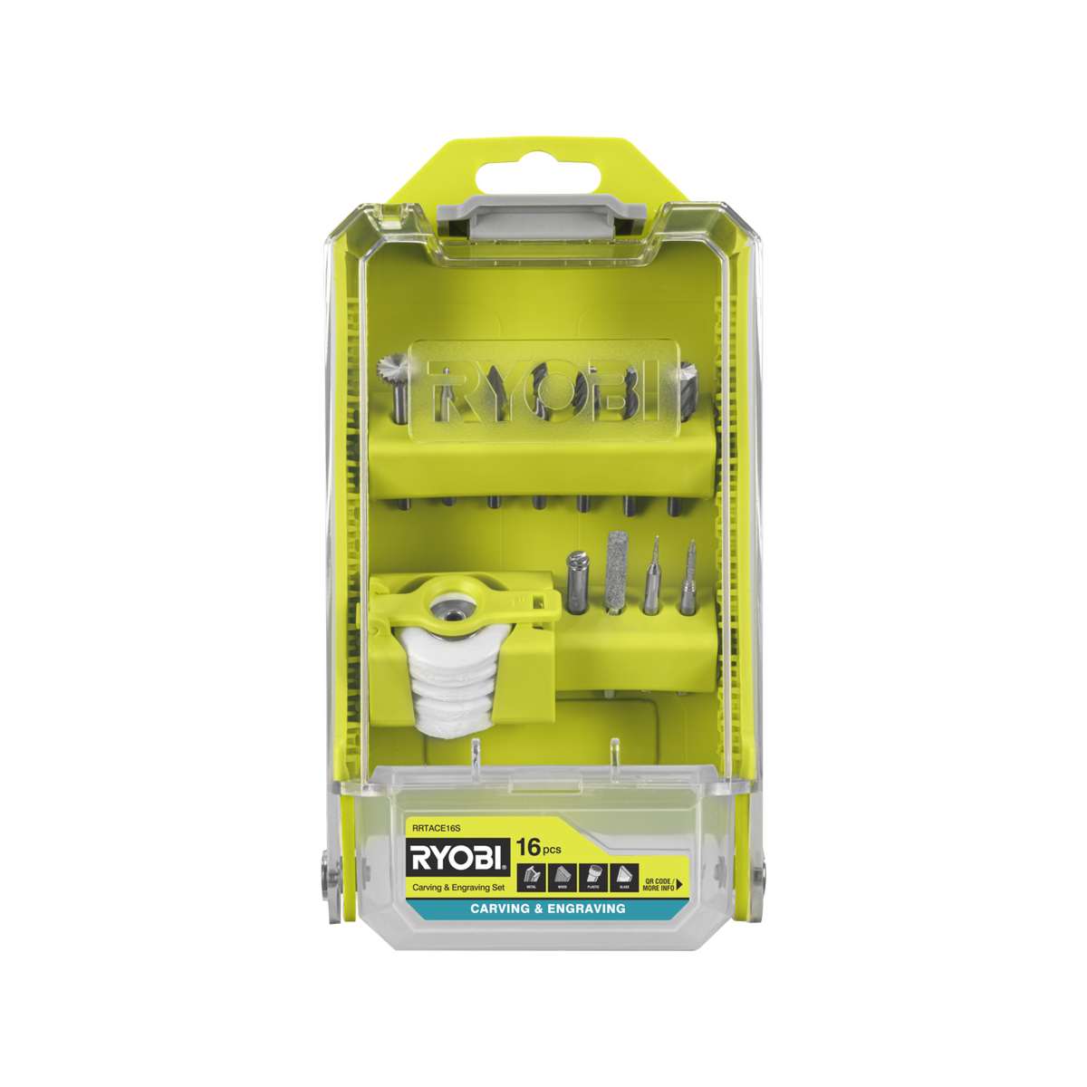 Ryobi 16 Piece Carving & Engraving Set with Carry Case