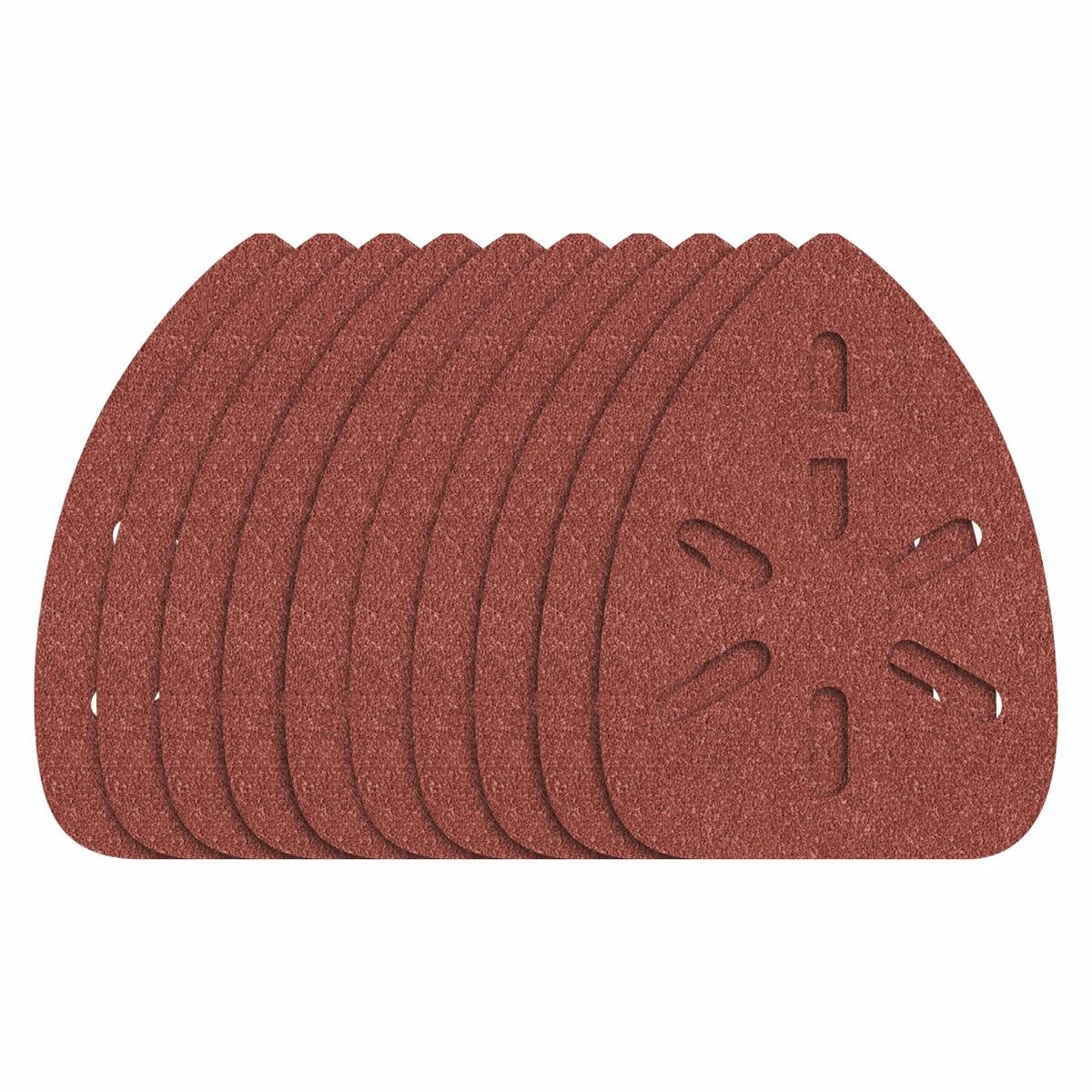 Ozito 60 Grit Coarse Paper Detail Sander Sanding Sheets Hook and Loop 10 Pack