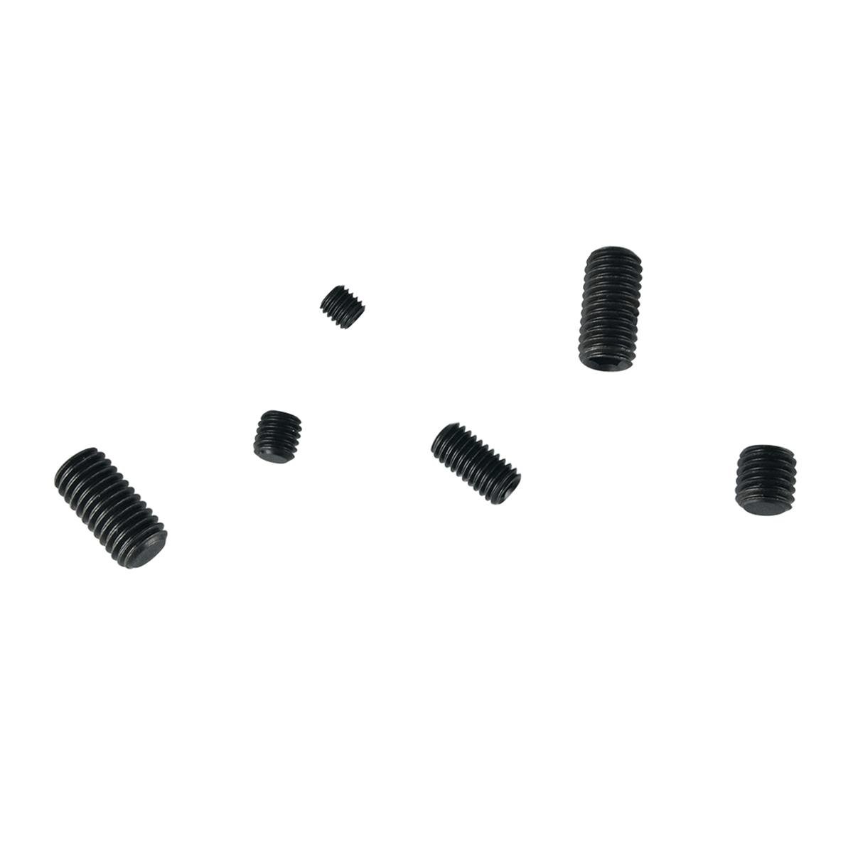Pinnacle M5-M8 Black Assorted Grub Screw Set - 12 Pack