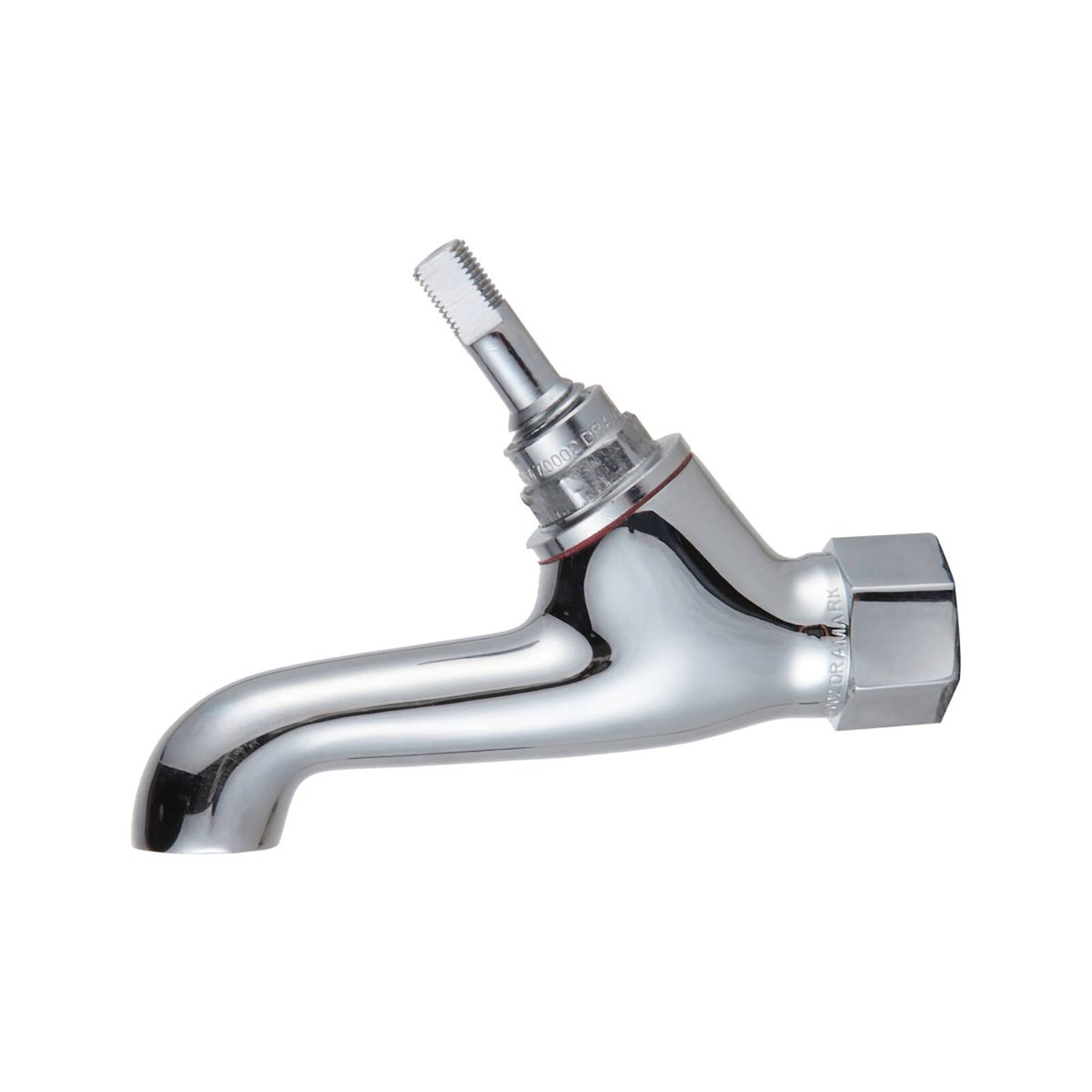 Shaw & Mason Chrome Plated 45° Female Bib Pillar Tap, Brass, 9L/min WELS 3 Star