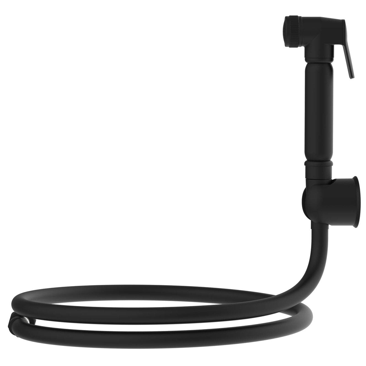 evekare 1.2m Matte Black PVC Bidet Spray with Holder Lead Free