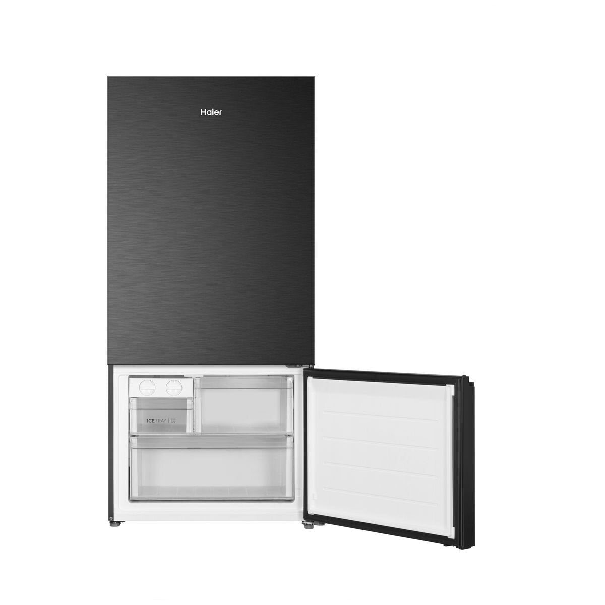 Haier 517L 500 Series Bottom Mount Fridge - Black, 8 Star Energy, Reversible Door - HRF510BEC