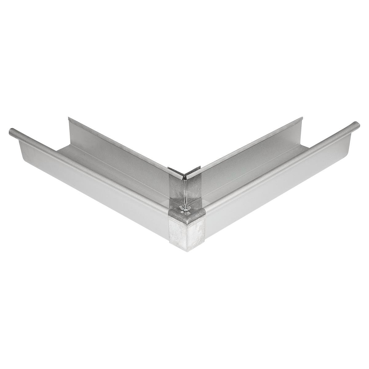 Fielders 115mm Zinc Quad Gutter External Mitre - Zinc - 400mm x 70mm - SuperSaverAU - view 1