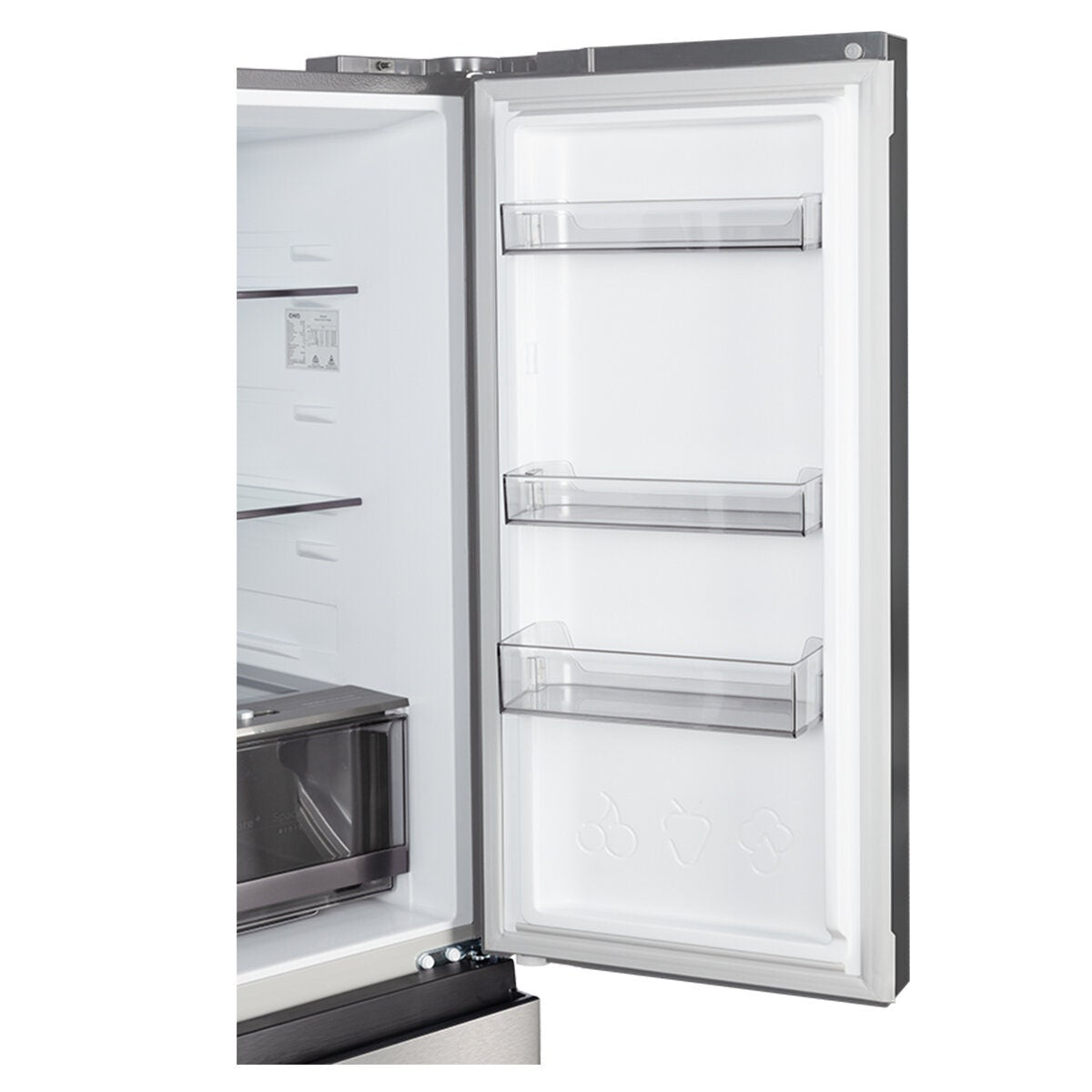 CHiQ 503L French Door Fridge - Silver, Inverter System, Frost Free, Multi Airflow - CCD500NS
