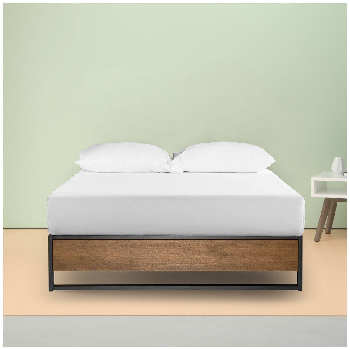 Zinus Ironline queen bed base - 35cm height, black steel, 2019 Good Design Award - AU-IRPF-14Q
