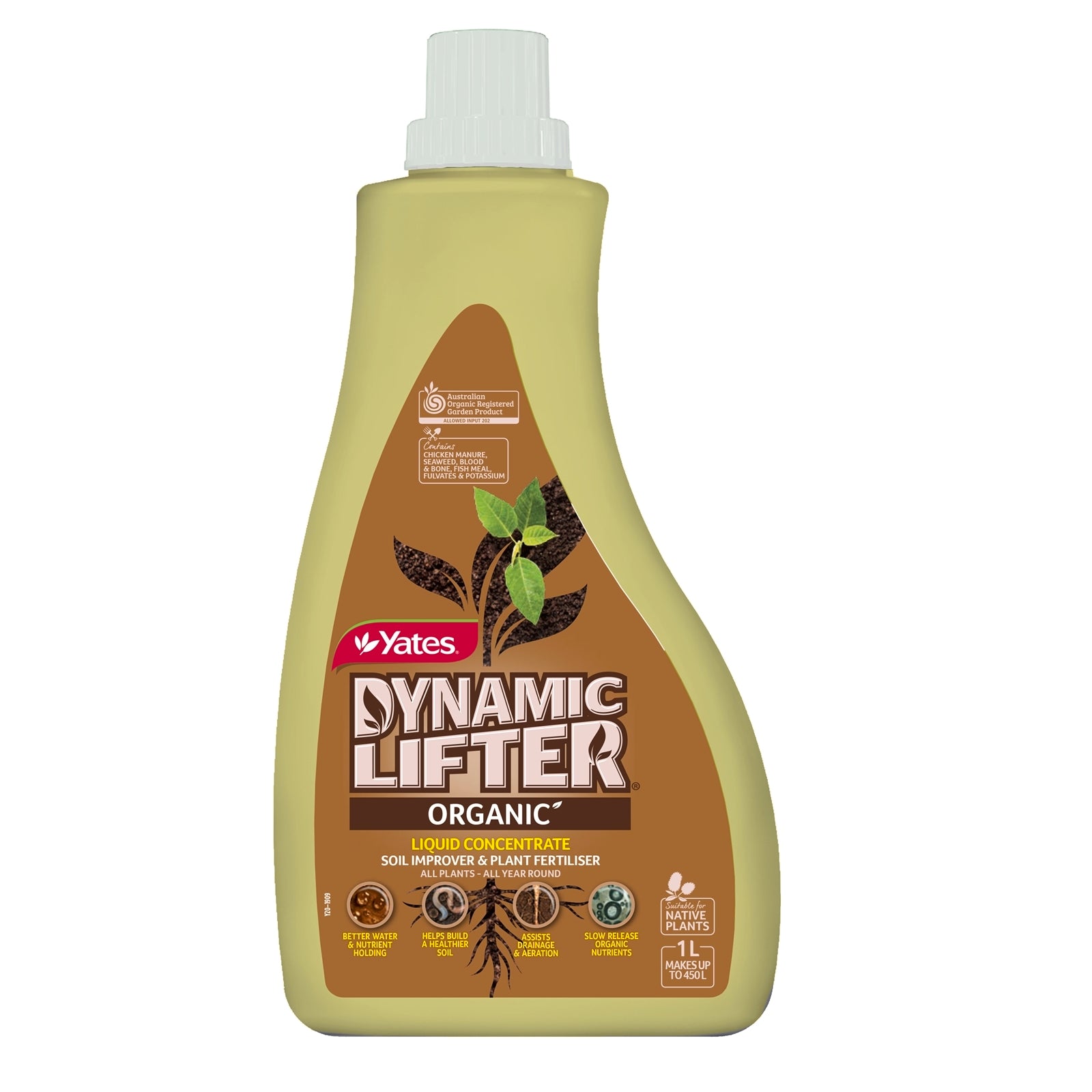 Yates Dynamic Lifter Organic Liquid Concentrate 1L